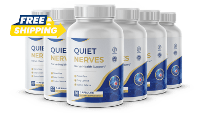 Quiet Nerves® 6 bottle pack — 180-day nerve health supply